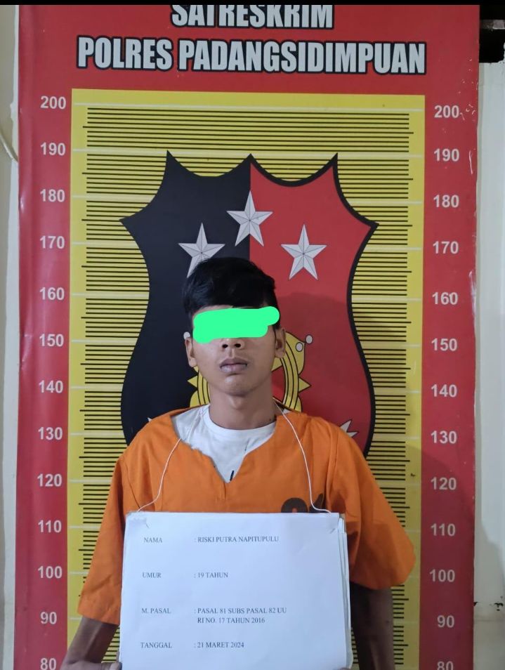 Polres Padangsidimpuan Tangkap Pelaku Tindak Pidana Perbuatan Rudapaksa