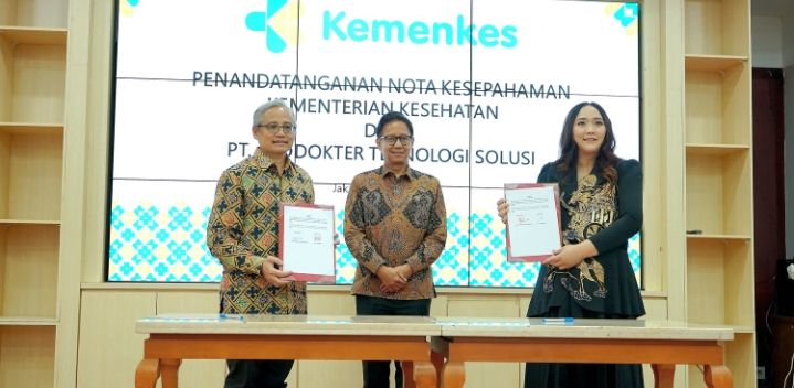 Kementerian Kesehatan  Menandatangani MoU dengan Alodokter untuk Meningkatkan Penyebaran Informasi dan Pelayanan Kesehatan di Indonesia